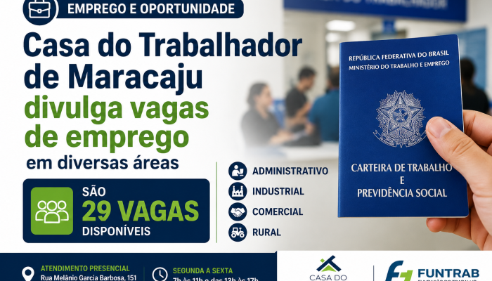 Os trabalhadores interessados em concorrer a qualquer uma das vagas listadas devem comparecer presencialmente na sede do órgão. Imagem ilustrativa gerada por IA