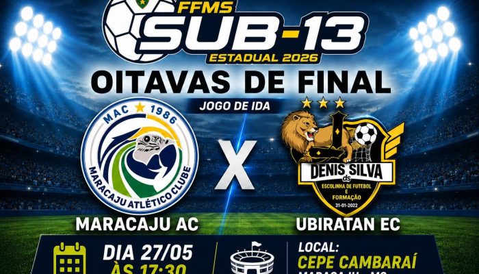 O vencedor deste duelo entre o clube de Maracaju e a equipe de Dourados garante vantagem para decidir a vaga nas quartas de final. Imagem: Divulgação