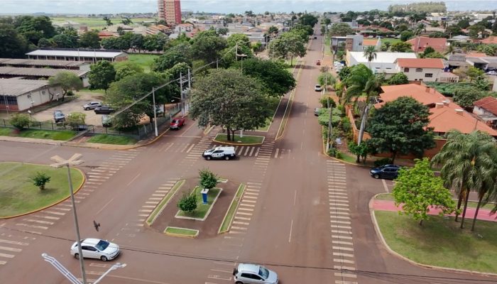 Entre as vias urbanas com maior incidência de sinistros em 2026, destacam-se uma rua e três avenidas da cidade. Foto: Reprodução - Área central de Maracaju