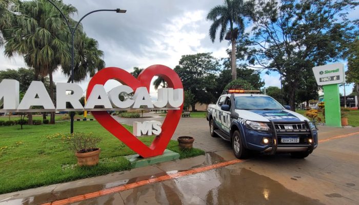 O indivíduo foi encaminhado à Delegacia de Polícia Civil, apresentando alguns ferimentos na face decorrentes da luta corporal. Foto: Divulgação/15º BPM-MS
