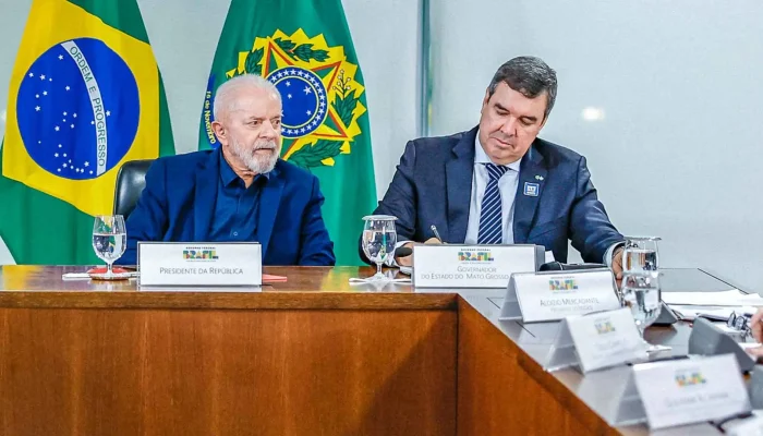 Riedel e Lula em agenda de 2024, em Brasília. (Ricardo Stuckert/PR)